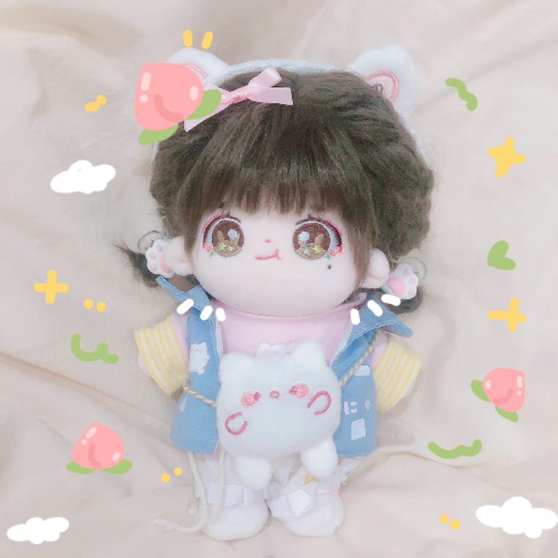 Outfit 15,20cm Set Thỏ Hồng Viên 7 Món Đáng Yêu