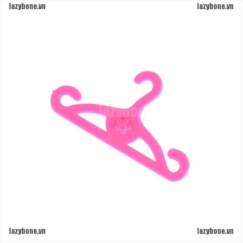 Bộ 20 Móc Nhựa mini Màu Hồng Xinh Xắn Cho Búp Bê Barbie