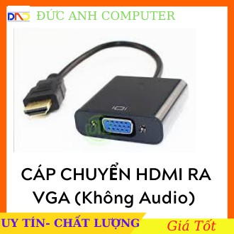 HDMI RA VGA (Ko Audio)- Cáp Chuyển Đổi HDMI ra VGA