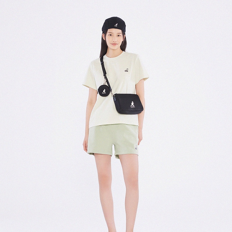 Kangol Túi Đeo Chéo Bằng Nilon Dáng Xô Vuông Nhỏ Phong Cách Hàn Quốc Xuân Hè Chống Thấm Nước Cho Mẹ Và Bé