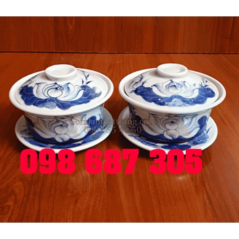 Bộ trà sâm, bát trà cung đình 250ml