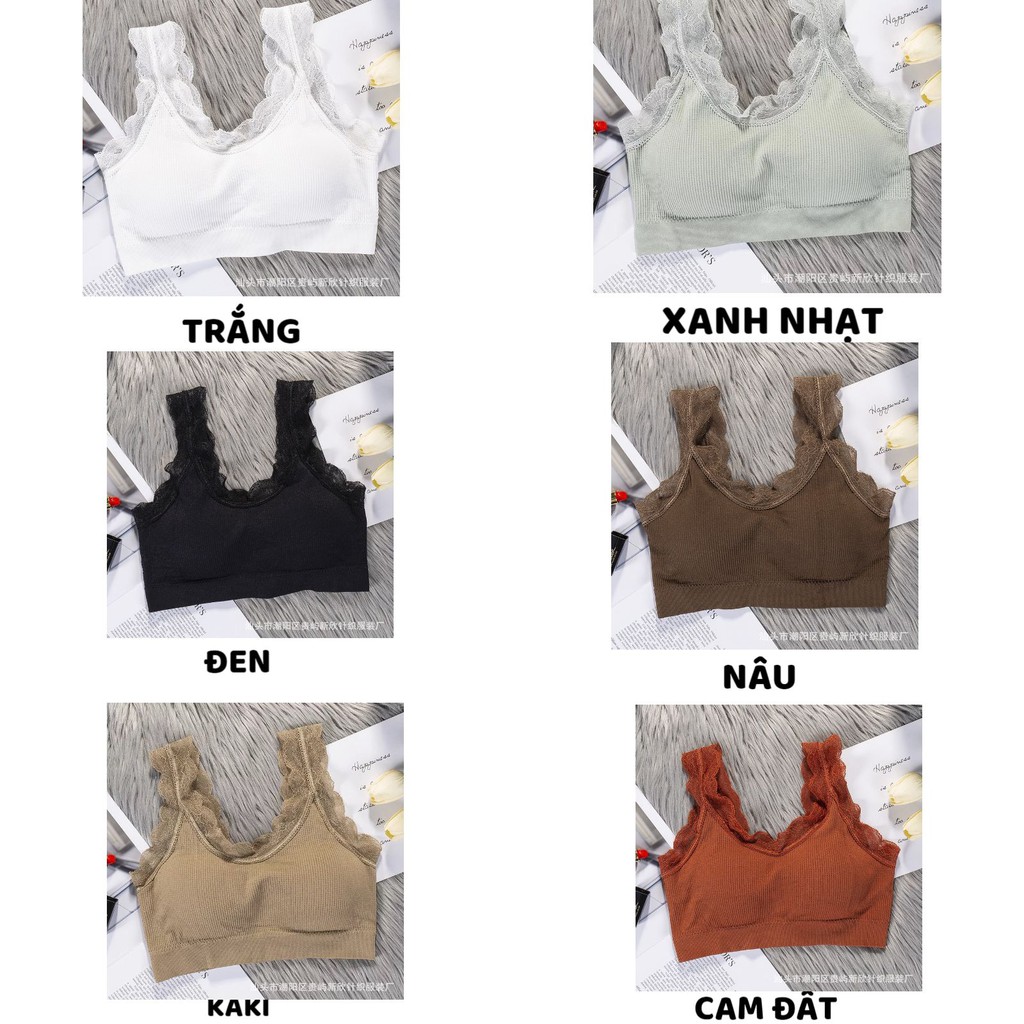 Áo Bra Nữ ❤️FREESHIP❤️ Áo Lót Nữ gân tăm dây viền ren bèo nâng ngực gợi cảm mã 3304 | BigBuy360 - bigbuy360.vn