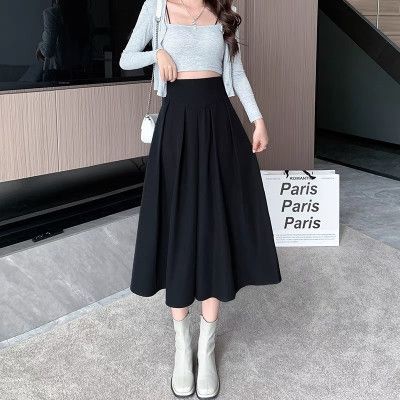 ChÂn váy tăm nhung xếp ly dáng dài 6699