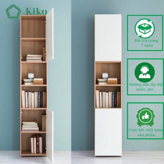 Kệ sách gỗ để sàn có cánh mở thông minh - gỗ mdf 15mm chống mọt đa năng kiko vn 1022