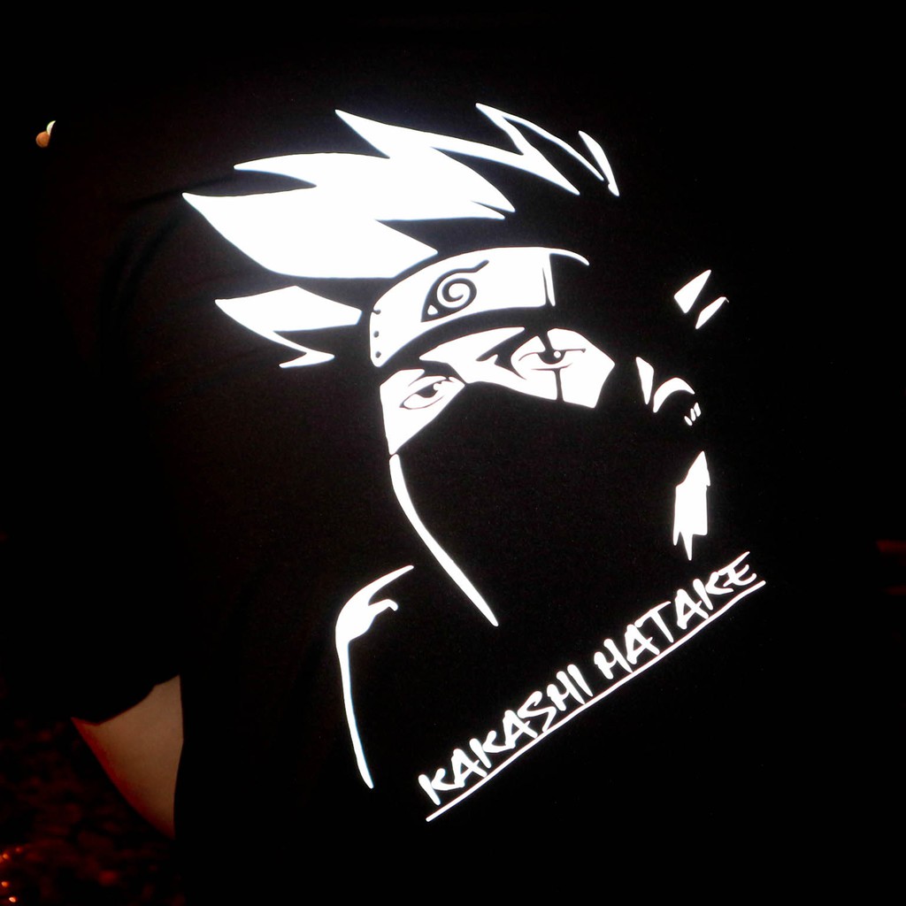 Áo thun phản quang tay lỡ nam nữ kakashi 2