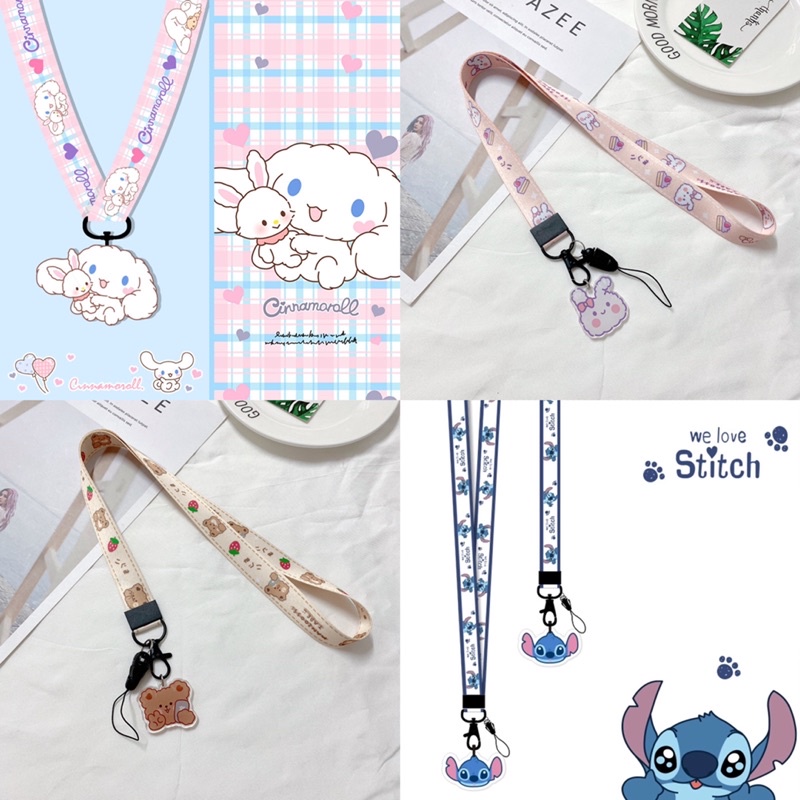 Dây Đeo Điện Thoại Đeo Thẻ Học Sinh Sinh Viên Kèm Móc Treo