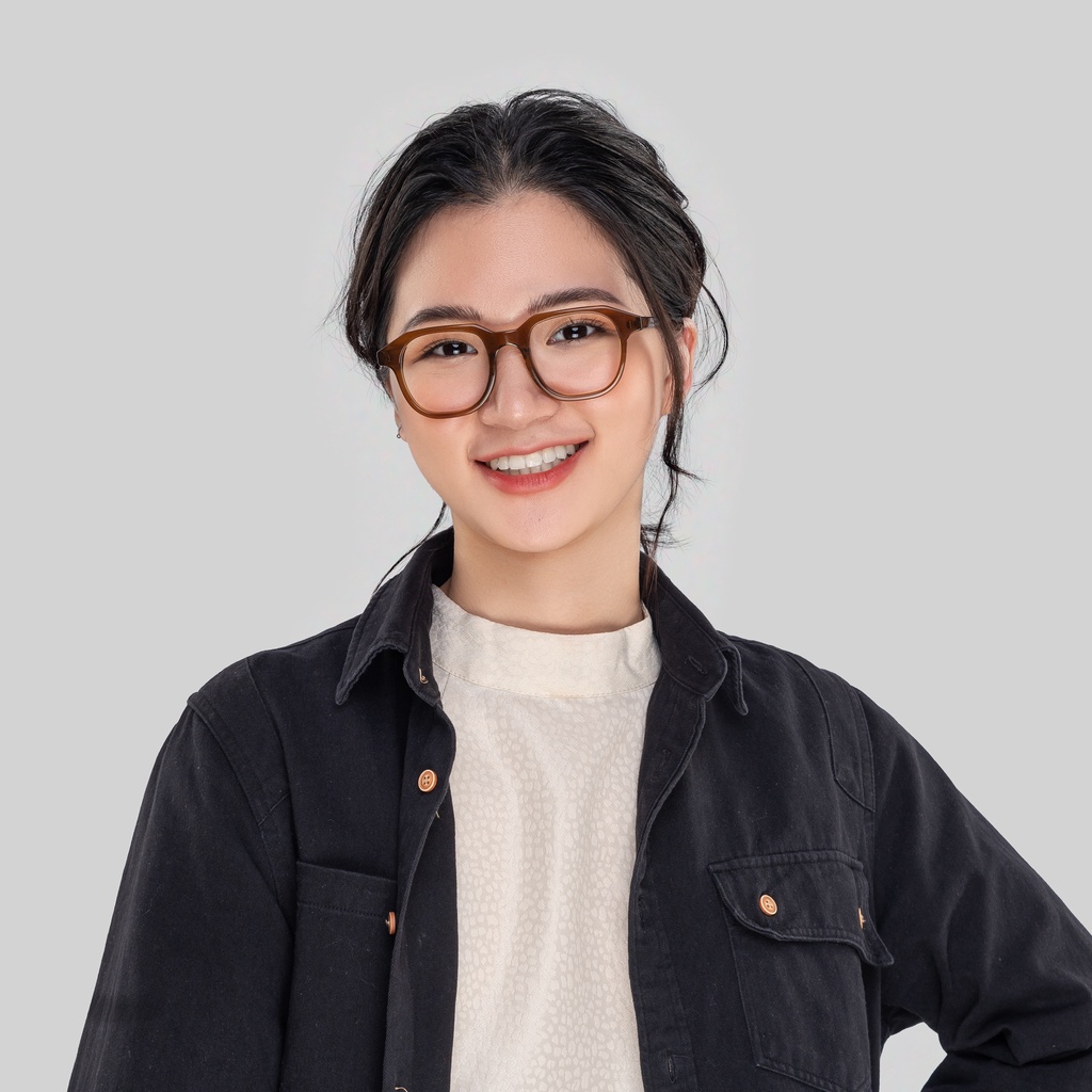 Gọng kính cận nam/nữ WeeHours GOAT , dáng vuông thời trang, nhựa Acetate cao cấp | BigBuy360 - bigbuy360.vn