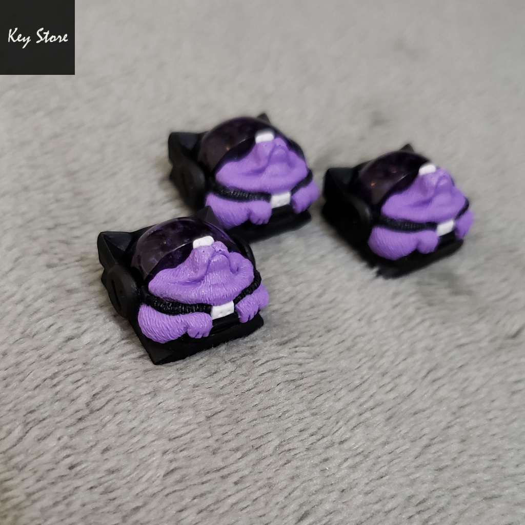 Nút bàn phím cơ artisan keycap sirius màu tím violet