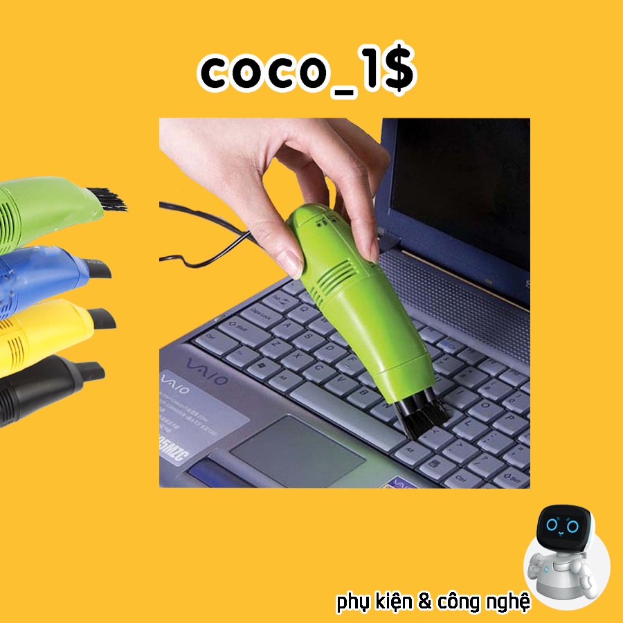 Máy Hút Bụi Vệ Sinh Bàn Phím Máy Tính Kiểu Dáng Mini Tiện Dụng