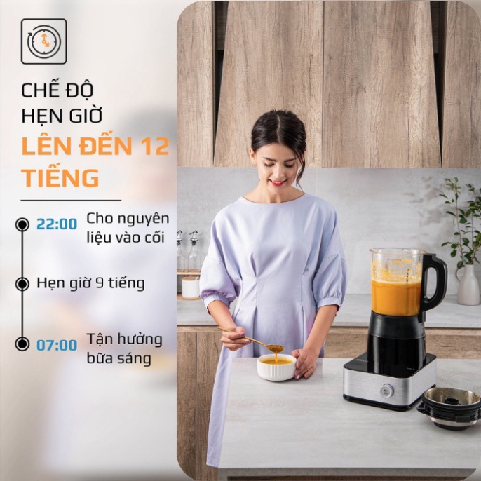 máy làm sữa hạt CB22 PRO máy nấu sữa hạt nấu cháo mịn xay sữa hạt nấu cháo nguyên hạt xay sinh tố xay lạnh xay khô