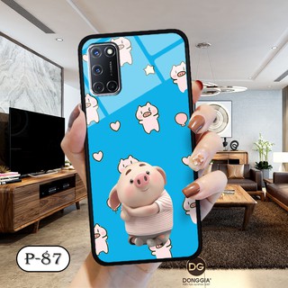 Ốp lưng kính 3D OPPO A52/ A92-cute
