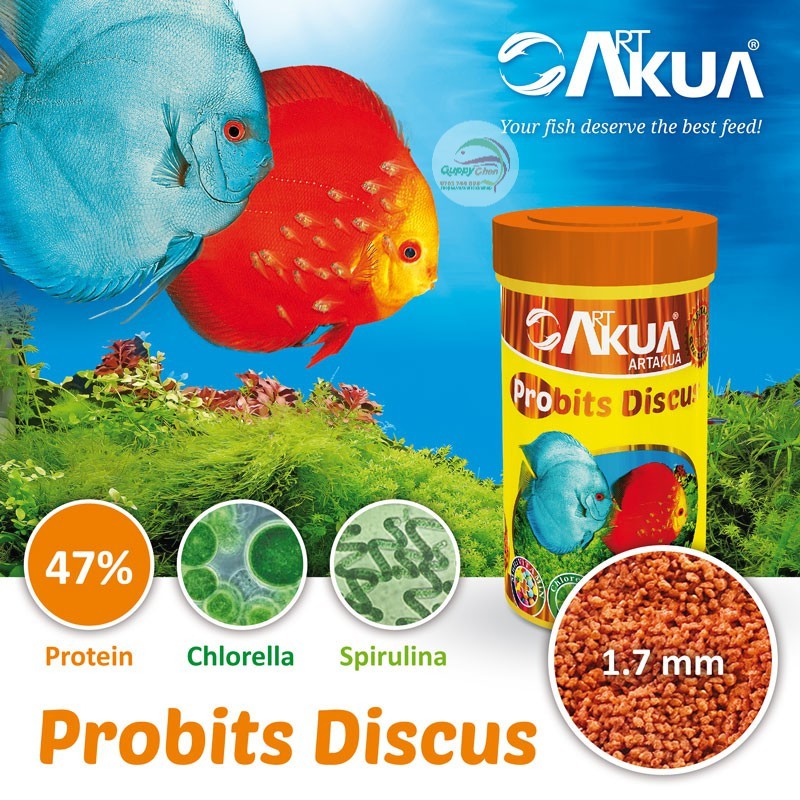 ARTAKUA PROBITS DISCUS-40g- Dạng hạt vụn cho cá Dĩa và các loài cá ăn mồi miệng nhỏ