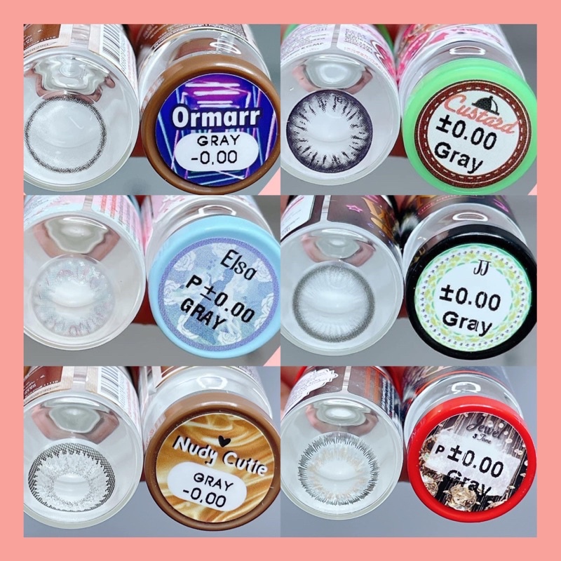 50 mẫu lens Xám Gray Hot size giãn vừa không độ (Free ship)