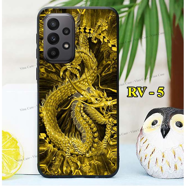 Ốp lưng Samsung A13 5G - A23 5G - A33 5G - A53 5G - A73 5G - A12 5G - A22 4G - A22 5G in hình Rồng Phượng 3D quyền lực