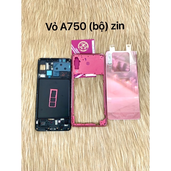Vỏ samsung A750/A7 2018 bộ - zin