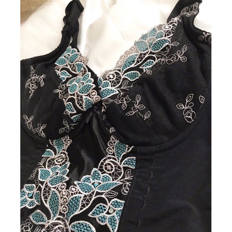Áo corset phối ren xanh 2hand