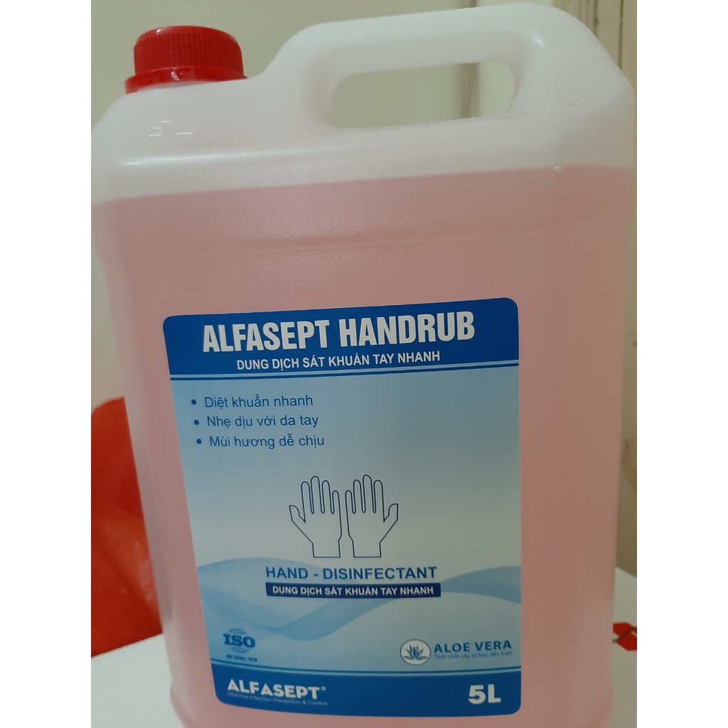 Xả Hàng (Chính Hãng) Dung Dịch Sát Khuẩn Tay Nhanh ALFASEPT- Can 5 Lít (Có Hóa Đơn Đỏ Công Ty) | BigBuy360 - bigbuy360.vn