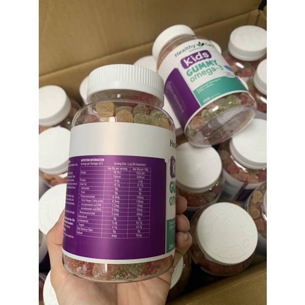 Kẹo Dẻo Bổ Sung Vitamins Cho Bé Healthy Care Kids Gummy Omega-3