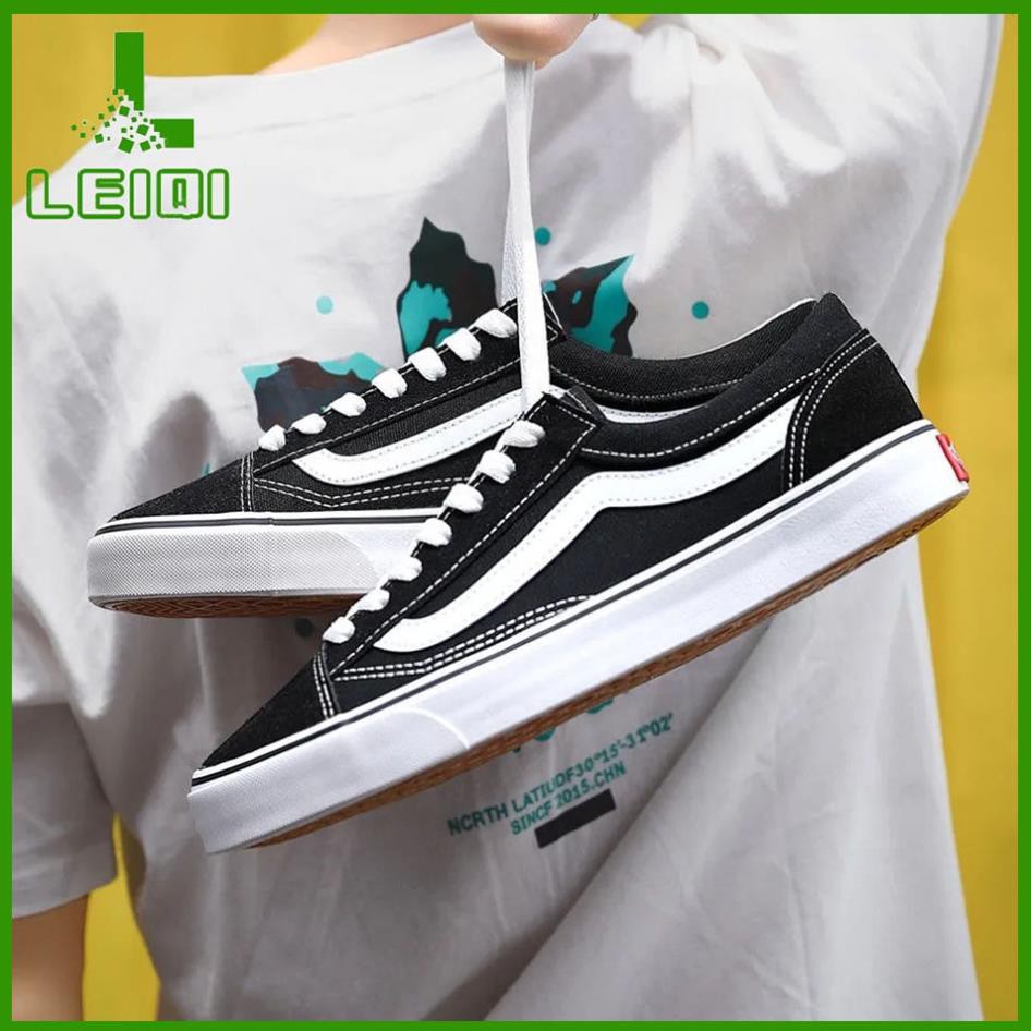 Giày thời trang vans old skool nam nữ sneaker đen (Full box + Bill) Giày vải cổ thấp thể thao hàn quốc đôi !
