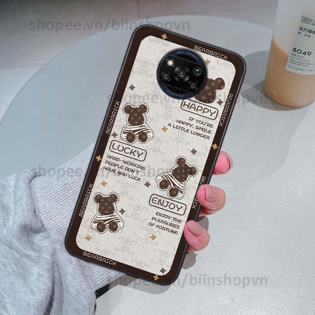 Ốp Xiaomi Poco X3 / Poco X3 Pro hình gấu bear brick đẹp độc lạ, thời trang, cá tính
