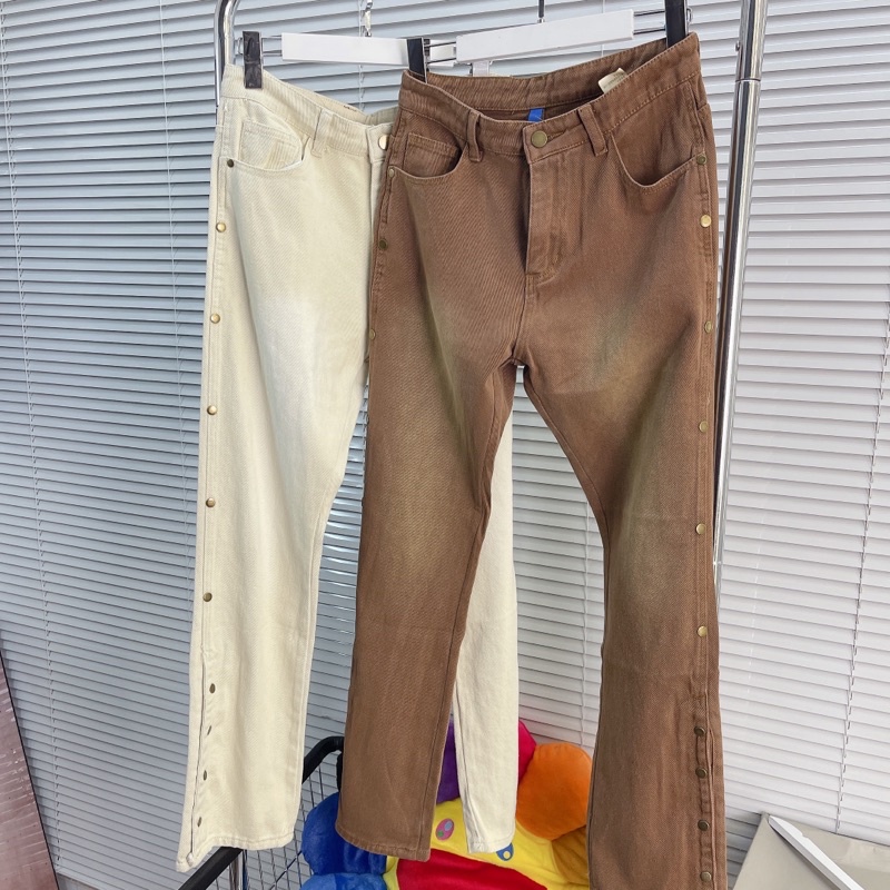 ⚡️[CHỈ 1 NGÀY] - Quần jeans snap ống suông Pulvis 01, quần jeans nam ống suông, quần baggy