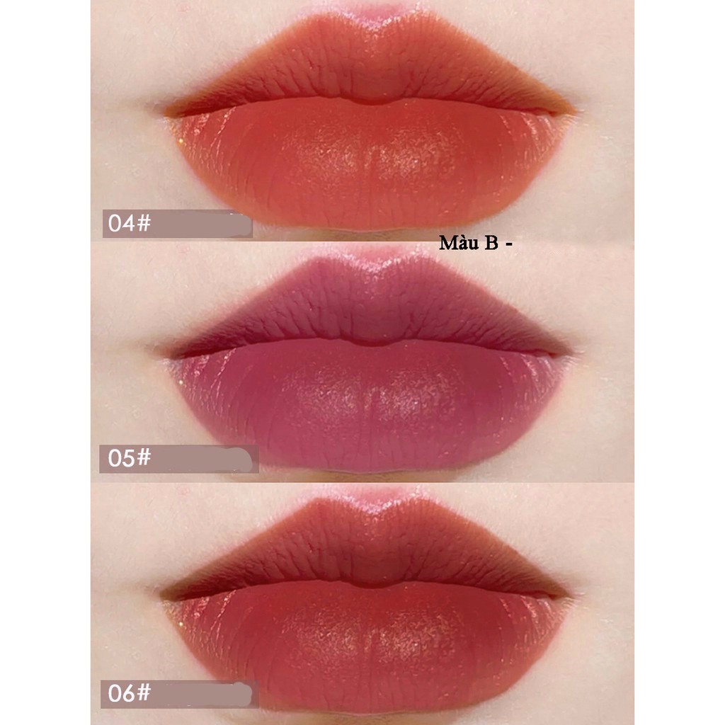 Set 3 Cây Son Kem Lì Herorange Fluffy Lip Glaze