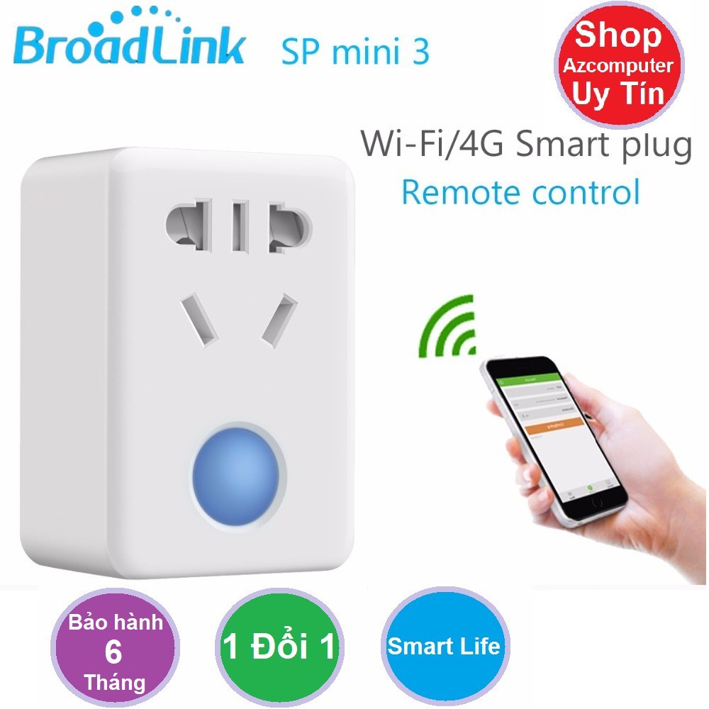 Ổ cắm điện điều khiển từ xa Broadlink SP Mini 3 - Bảo hành 1 đổi 1 - Thiết bị nhà thông minh của Broadlink