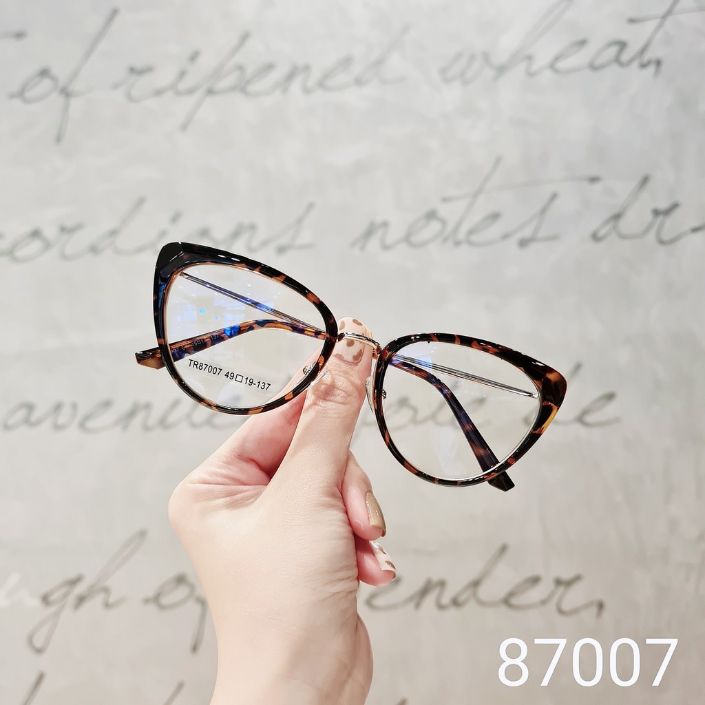 Gọng kính nữ mắt mèo cao cấp Lilyeyewear chất liệu nhựa cứng cáp màu sắc thời trang 87007