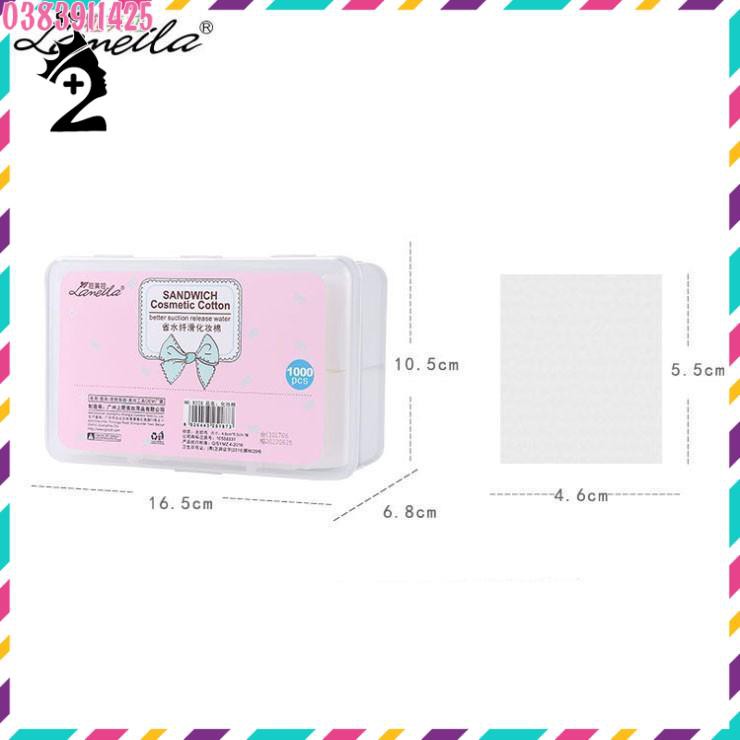 Bông tẩy trang Laneila hộp 1000 miếng TPP | BigBuy360 - bigbuy360.vn