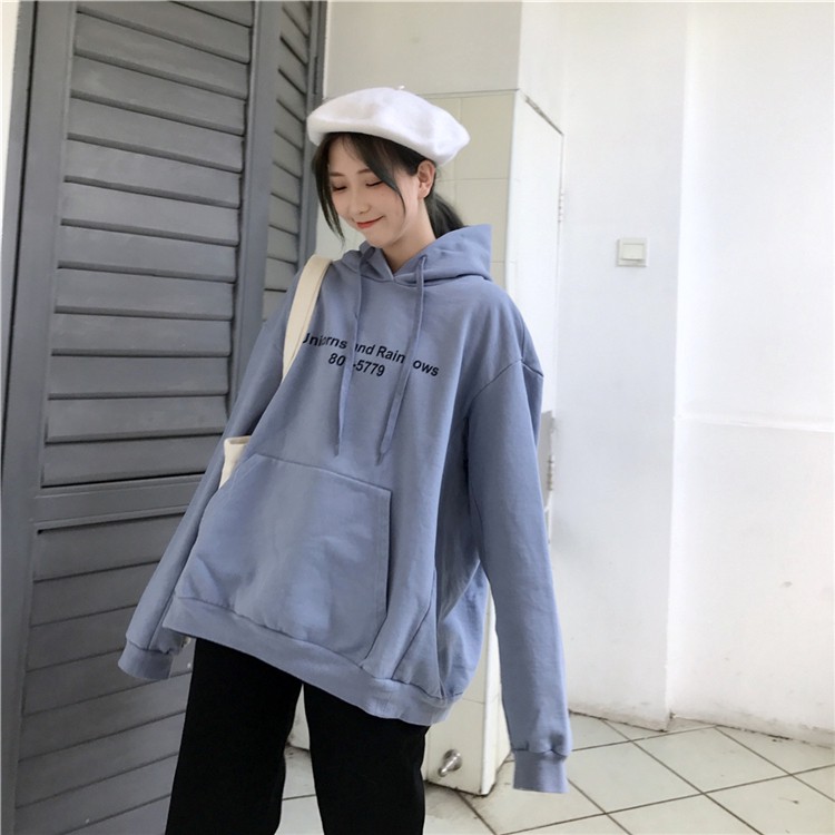 Sale 73% Áo hoodie nữ dáng rộng in chữ thời trang, Giá gốc 236000đ - 1G92 | BigBuy360 - bigbuy360.vn