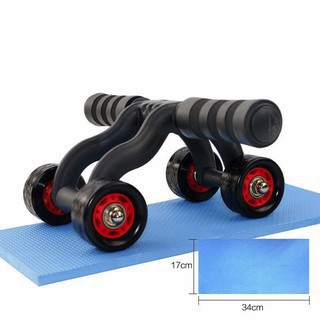 con lăn tập cơ bụng 4 bánh