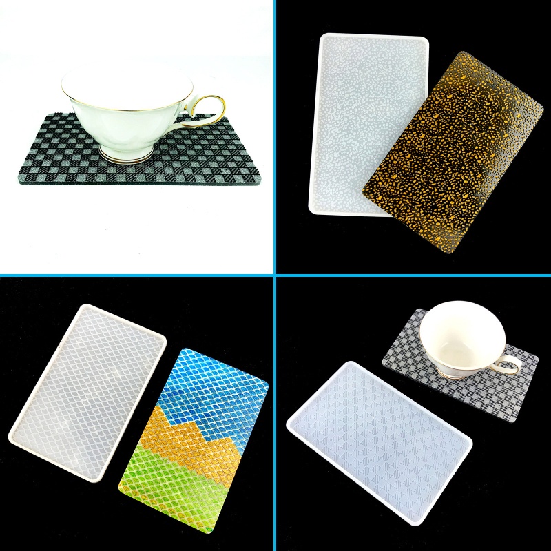 Sa Khuôn Silicon Resin Cỡ Lớn Làm Khay Lót Ly Trang Trí Nội Thất Cr