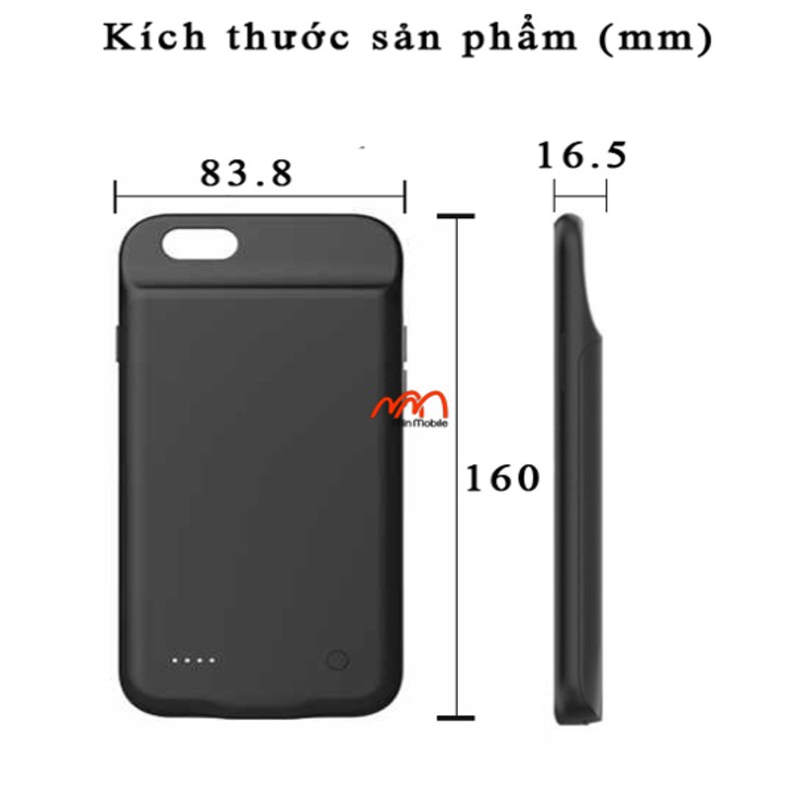 Ốp Lưng Kiêm Sạc Dự Phòng iPhone 6 Plus 5000mAh hiệu NewDery