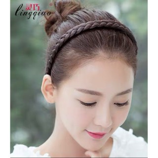 Bờm Cài Tóc Hình Tóc Tết Siêu Xinh