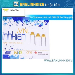 Tụ Tantalum 105-1uF DIP5.08 Sứ Vàng (10C) Mã LK_04244