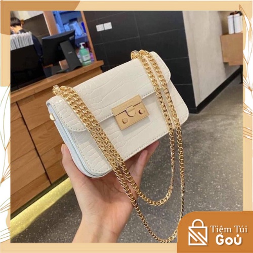 Túi xách nữ đẹp đeo chéo nữ đeo vai kẹp nách thời trang công sở da pu vân cá sấu cao cấp giá rẻ TX024 Tiệm Túi Gou
