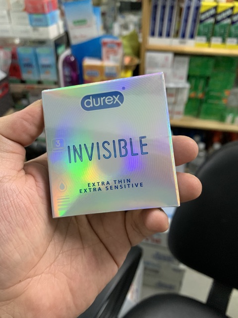 [ Hàng chính hãng] Bao cao su Durex Invisible (Bạc) mẫu mới nhất