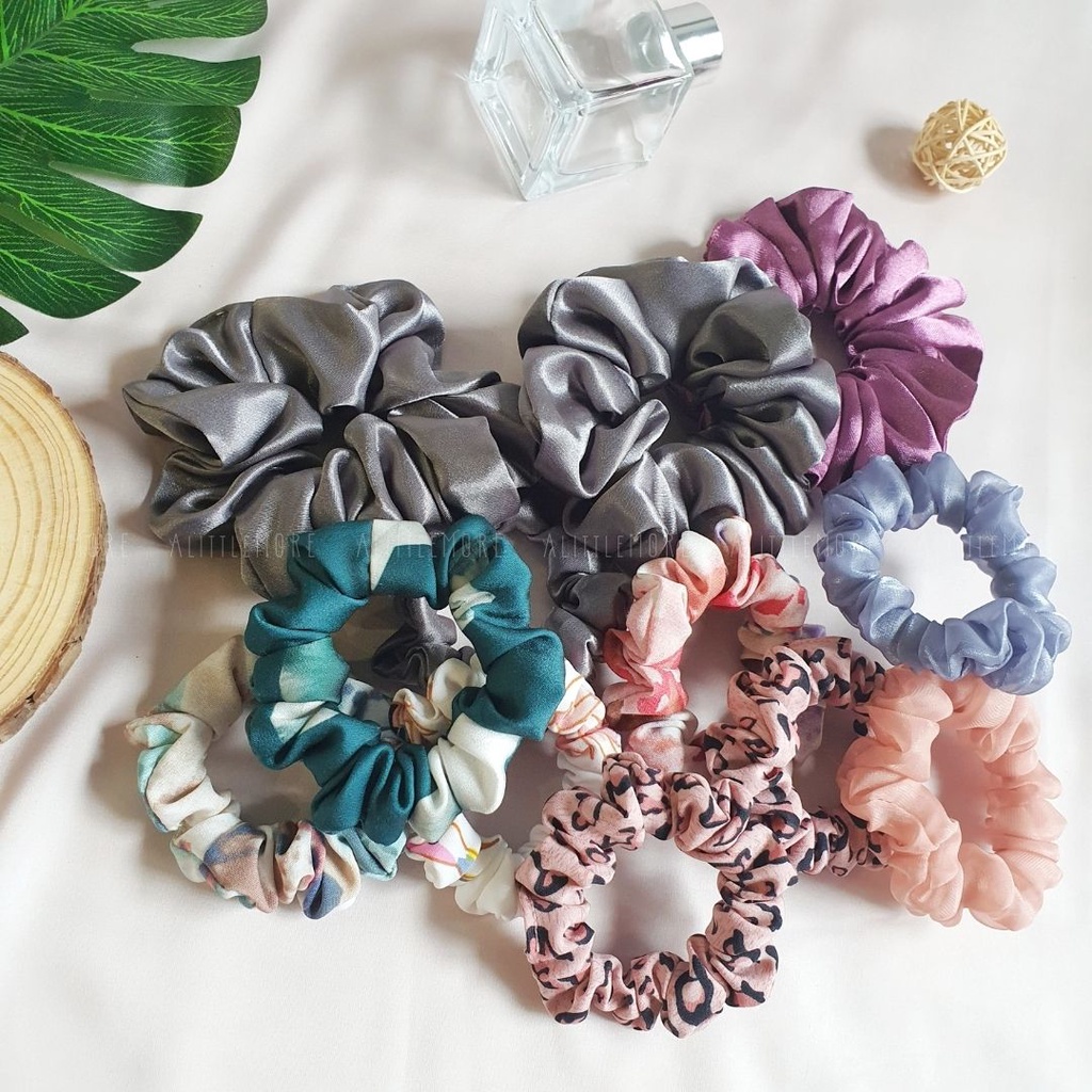 Quà Tặng Không Bán Mẫu Ngẫu Nhiên Dây Buộc Tóc Cột Tóc Scrunchies AlittleMORE