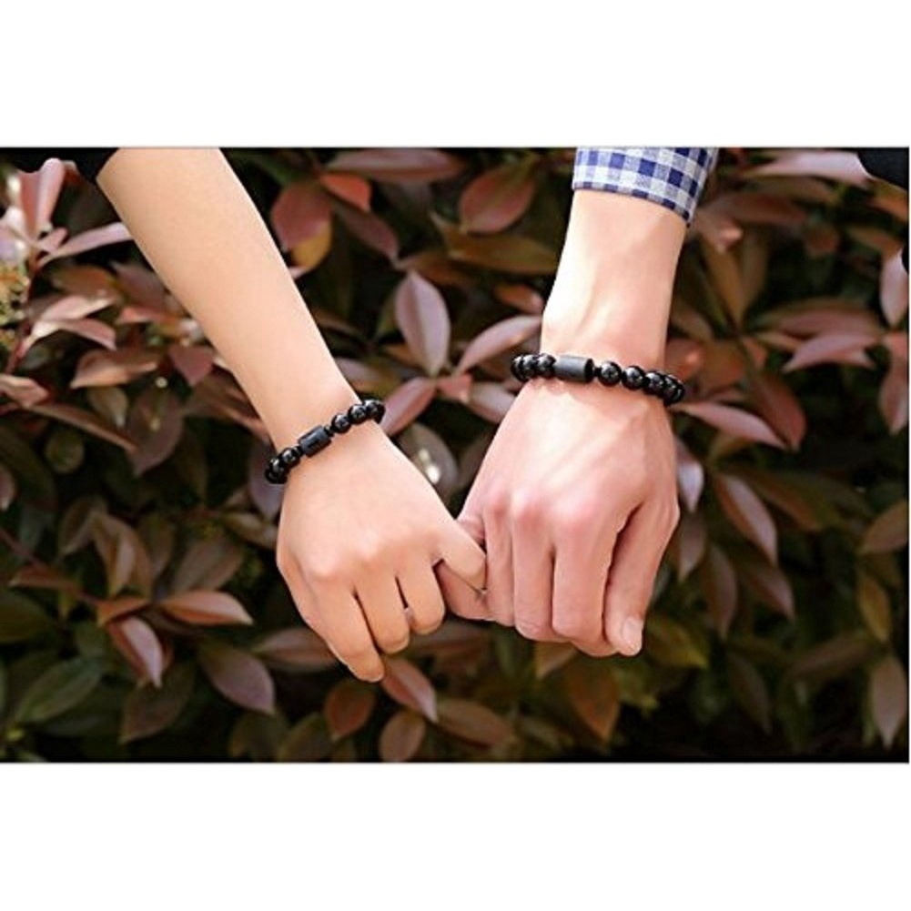 Vòng Tay Đá Obsidian Tự Nhiên 12mm Hình Rồng Độc Đáo