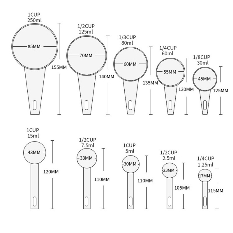 Muỗng Đo Lường Gia Vị Tiện Lợi Cho Nhà Bếp