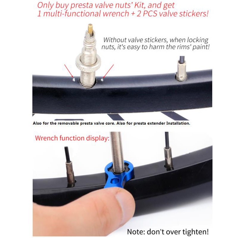 Nắp Van Bánh Xe Đạp Leo Núi Bằng Hợp Kim Titan Siêu Nhẹ Tiện Dụng