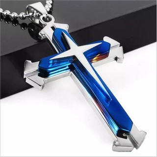(Trang sức Giá Rẻ) Vòng dây đeo cổ nam hình dấu cộng phong cách Hàn Quốc Hàn Quốc