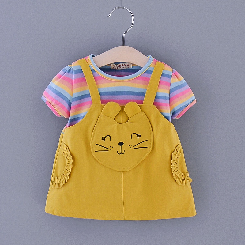 (Jumpsuit) Quần áo có túi và dây đeo màu hồng nhập khẩu cho bé gái từ 2-3 tuổi