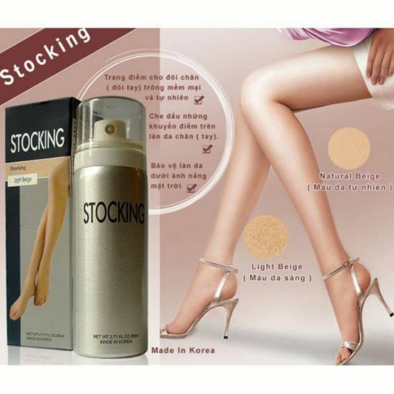 👢 TẤT PHUN DẠNG KEM (VỚ XỊT CHÂN) SILK STOCKING