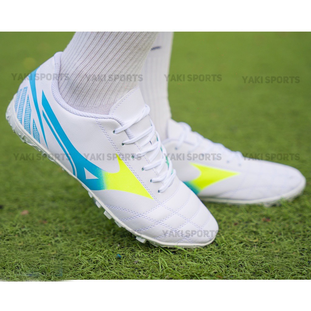 Giày đá bóng Tago X19.3 siêu hot- Khâu kín đế- Giày đá banh sân cỏ nhân tạo màu Xanh Dương