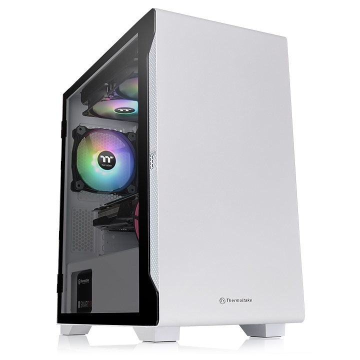 Case máy tính Thermaltake S100 TG Snow - Hàng Chính Hãng