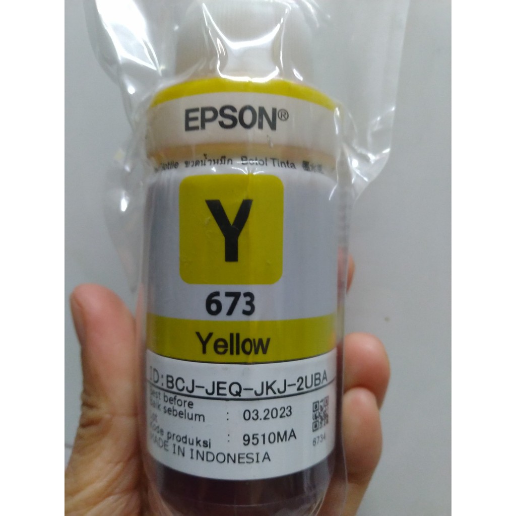 Mực Epson 673 màu vàng dành cho máy Epson L805 / L850 / L1800 / L810 / L800-vàng (Yellow)