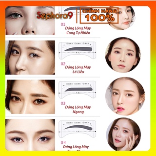 Combo 8 cặp Khuôn mày giấy dán 2 bên bán siêu chạy