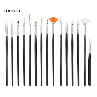 Set 15 cọ vẽ trang trí móng tay chuyên nghiệp