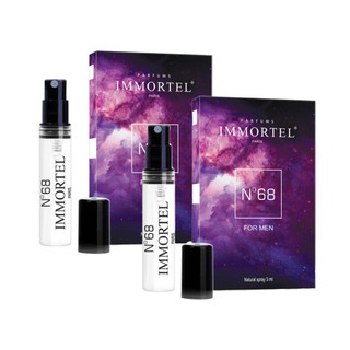 Bộ 2 Nước Hoa Nam IMMORTEL No68 3ml  Eau De Parfum